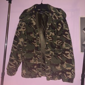 Camo Sherpa Jacket